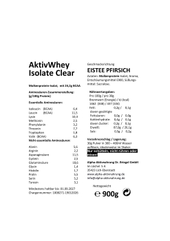 Preview: AktivWhey Isolate Clear